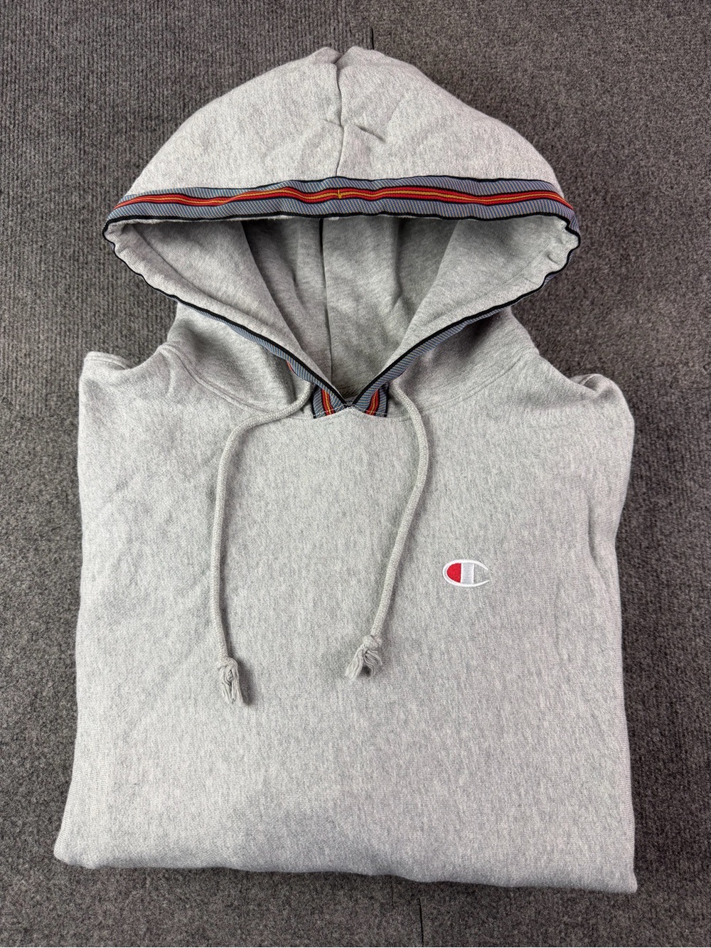 champion reverse weave Men’s Cotton Blend Heavy Pullover Hoodie Size XXL Gray